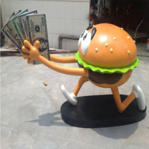 Fiberglass Hamburger Sculpture