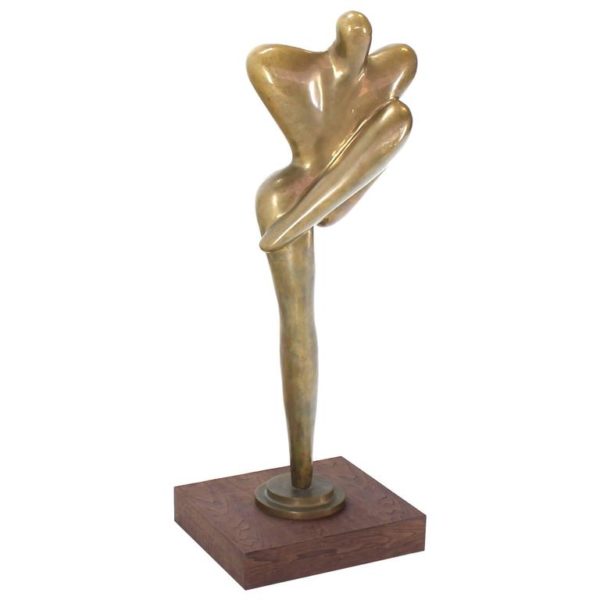 New design of modern abstract figure bronze sculpture
