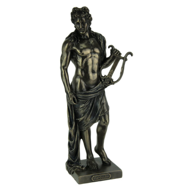 famous park bronze statues life size greek sun god Apollo