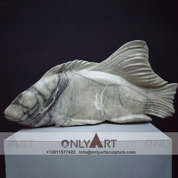 marble fish Sculpture ; Fish Sculpture ; Landmark sculpture ; Large ; Square decoration ; Outdoor ; Hand carved ; Home decoration ; natural stone fish sculptures for sale