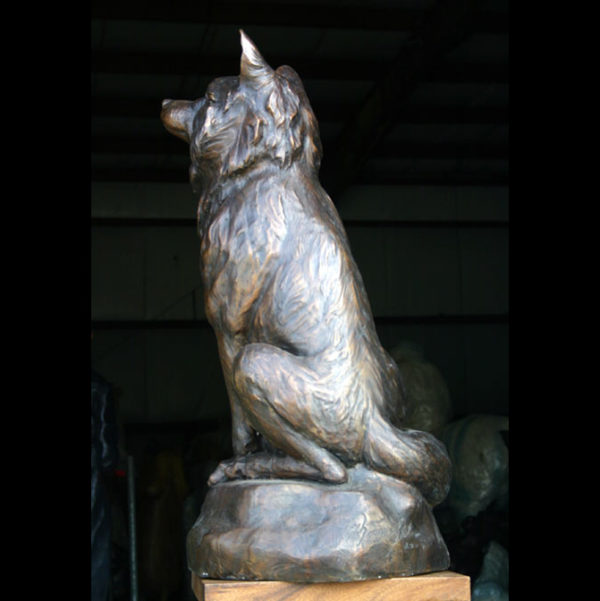 outdoors ; indoor ; bronze statue ; decorate ; Large scale ; City decoration ; garden ; Park decoration ; Dog ; Dog sculpture ; Dog statue ; Life Size ; home decoration lost wax casting bronze sitting dog statue sculpture