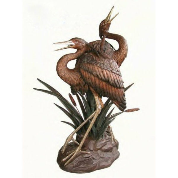 outdoors ; indoor ; bronze statue ; decorate ; Large scale ; City decoration ; garden ; Park decoration ; Bird ; Bird sculpture ; Bird statue ; Life Size ; garden decor metal bronze crane bird sculpture with best quality