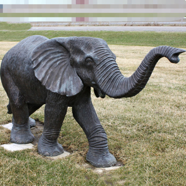 outdoors ; indoor ; Fiberglass statue ; decorate ; Large scale ; City decoration ; garden ; Park decoration ; Elephant ; Elephant sculpture ; Elephant statue ; Life Size ; cartoon ; Large life size elephant sculpture for garden decoration
