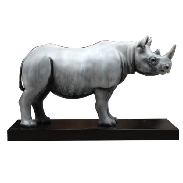 outdoors ; indoor ; bronze statue ; decorate ; Large scale ; City decoration ; garden ; Park decoration ; Rhino ; Rhino sculpture ; Rhino statue ; Life Size ; Hot Casting Outdoor Garden Bronze Animal Metal Rhino Sculpture