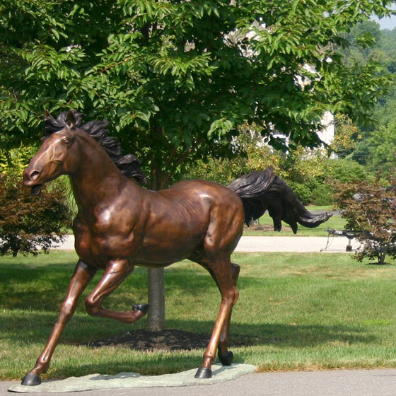 outdoors ; indoor ; bronze statue ; decorate ; Large scale ; City decoration ; garden ; Park decoration ; horse ; horse sculpture ; Horse statue ; Hot Selling Garden Decoration Bronze Life Size Horse Sculpture