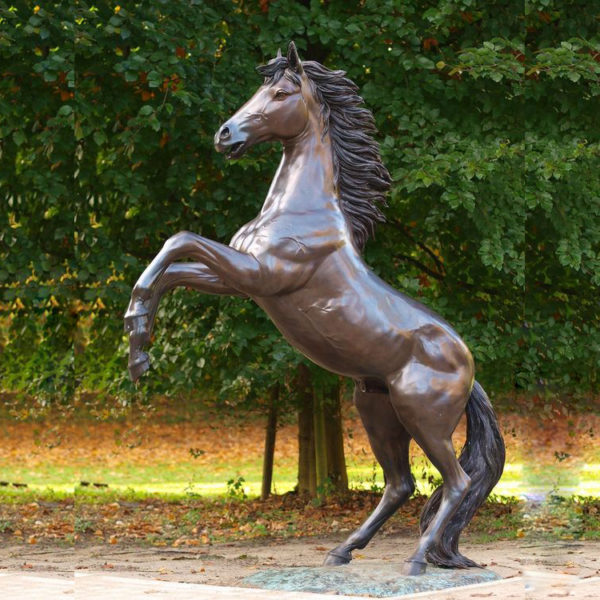 outdoors ; indoor ; bronze statue ; decorate ; Large scale ; City decoration ; garden ; Park decoration ; horse ; horse sculpture ; Horse statue ; Factory casting cheap and best bronze large jumping horse sculpture