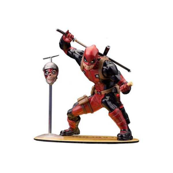Deadpool-11 outdoors ; indoor ; Fiberglass statue ; decorate ; Large scale ; City decoration ; garden ; Park decoration ; Deadpool ; Deadpool sculpture ; Deadpool statue ; Life Size ; cartoon ; New products fiberglass Deadpool statue for christmas decoration