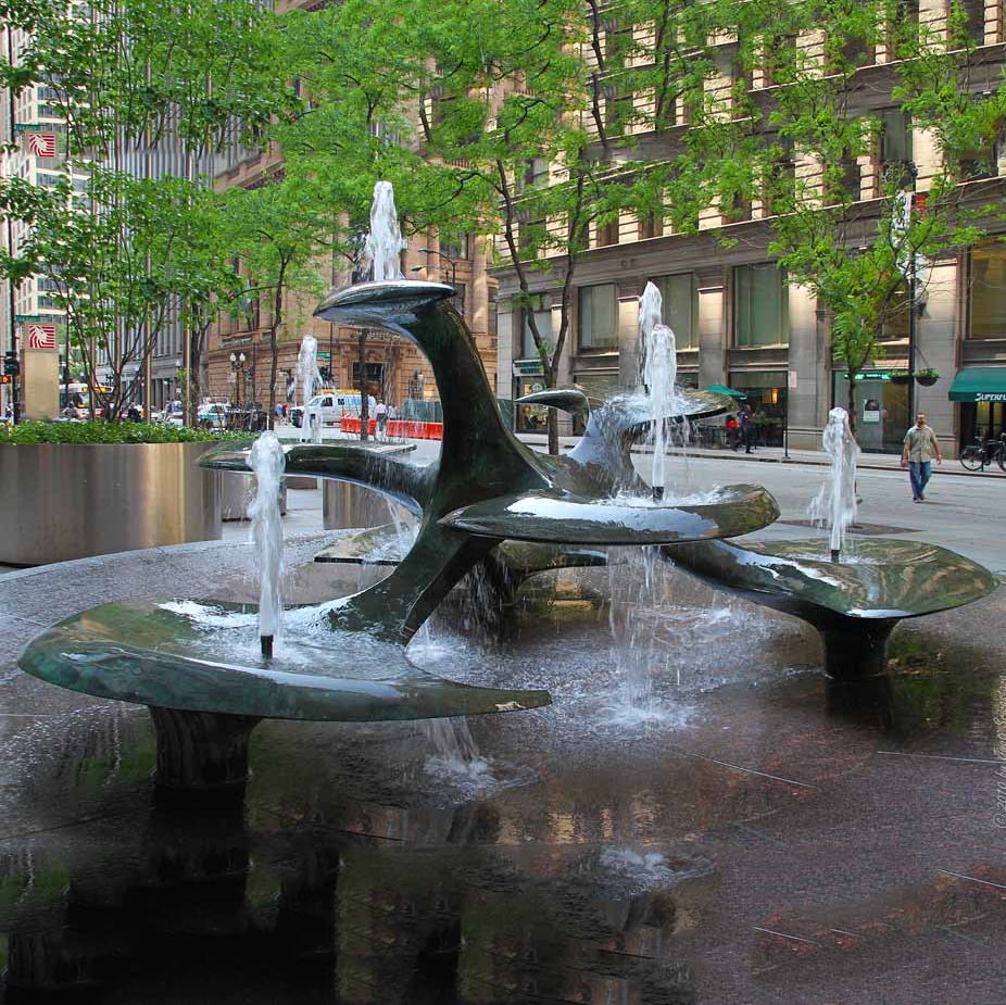 Bronze Fountain Sculpture.