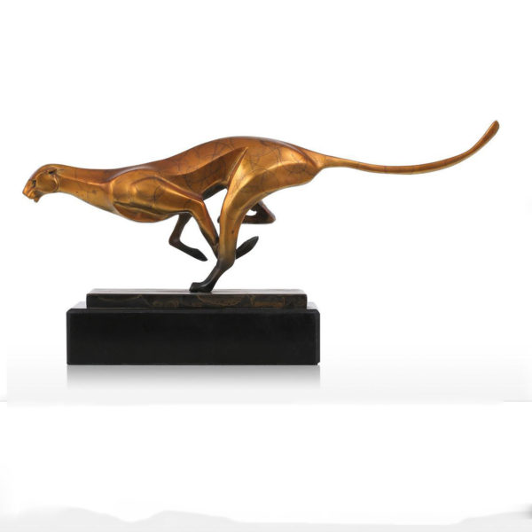 outdoors ; indoor ; Fiberglass statue ; decorate ; Large scale ; City decoration ; garden ; Park decoration ; Panther ; Panther sculpture ; Panther statue ; Life Size ; cartoon ; Large abstract glass fiber reinforced plastic running leopard sculpture