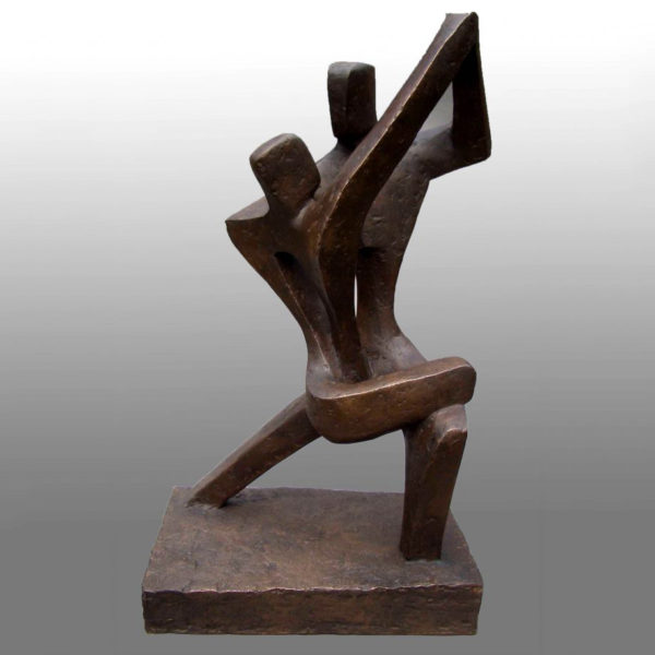 Life size Abstract dancing bronze sculpture