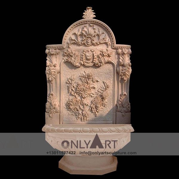 Fountain Marble Sculpture ; Marble Fountain ; stone Fountain ; Indoor ; Outdoor ; Hand carved ; life size ; Large ; Ball ; Wall Fountain ; Marble Stone Garden Wall Water Fountain Sculpture