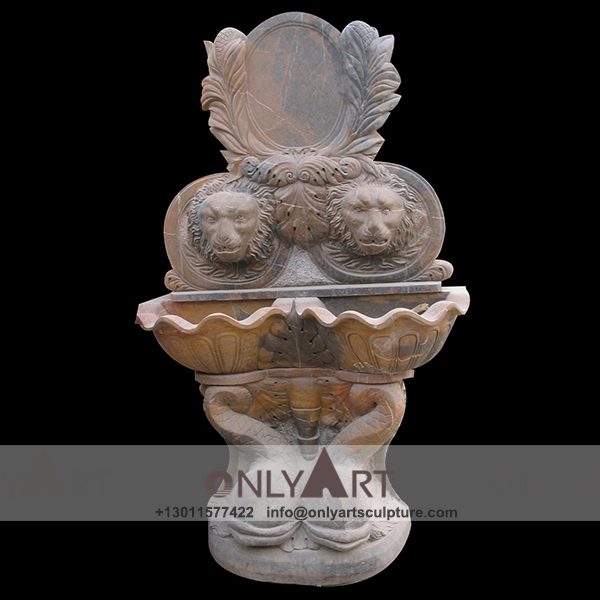 Fountain Marble Sculpture ; Marble Fountain ; stone Fountain ; Indoor ; Outdoor ; Hand carved ; life size ; Large ; Ball ; Wall Fountain ; lion head sculpture outdoor wall fountains