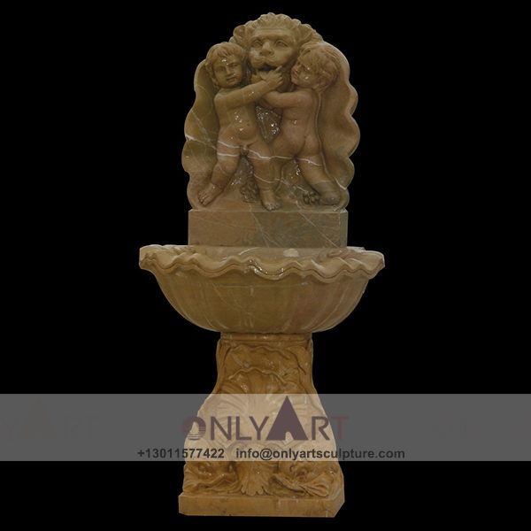 Fountain Marble Sculpture ; Marble Fountain ; stone Fountain ; Indoor ; Outdoor ; Hand carved ; life size ; Large ; Ball ; Wall Fountain ; White marble roman man head water wall fountain