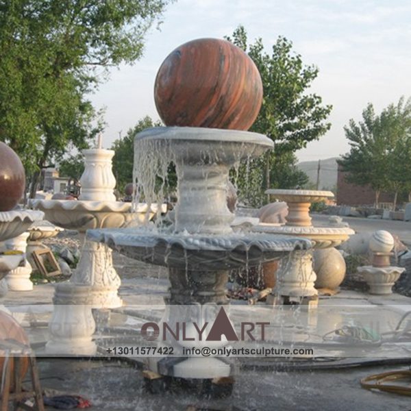 Fountain Marble Sculpture ; Marble Fountain ; stone Fountain ; Indoor ; Outdoor ; Hand carved ; life size ; Large ; Ball ; Classic rotating granite marble ball fountain sculpture