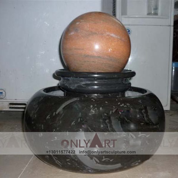Fountain Marble Sculpture ; Marble Fountain ; stone Fountain ; Indoor ; Outdoor ; Hand carved ; life size ; Large ; Ball ; Indoor rotating granite ball fountain