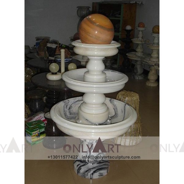Fountain Marble Sculpture ; Marble Fountain ; stone Fountain ; Indoor ; Outdoor ; Hand carved ; life size ; Large ; Ball ; Outdoor rotating granite ball fountain