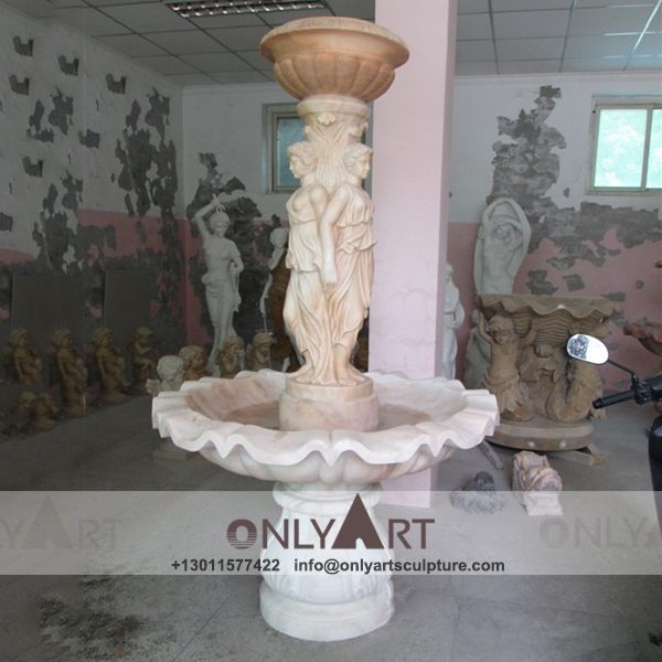 Fountain Marble Sculpture ; Marble Fountain ; stone Fountain ; Indoor ; Outdoor ; Hand carved ; life size ; Large ; Hand carved stone lady sculpture water fountains indoor