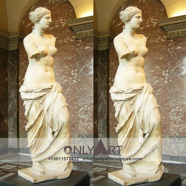 venus-17 Marble Venus Statue ; outdoor ; hypaethral ; Square decoration ; street ; Venus ; life-size ; Hand Polisheing ; Nude Statue ; Natural Stone ; Customize ; museum or park life-size marble statue Venus