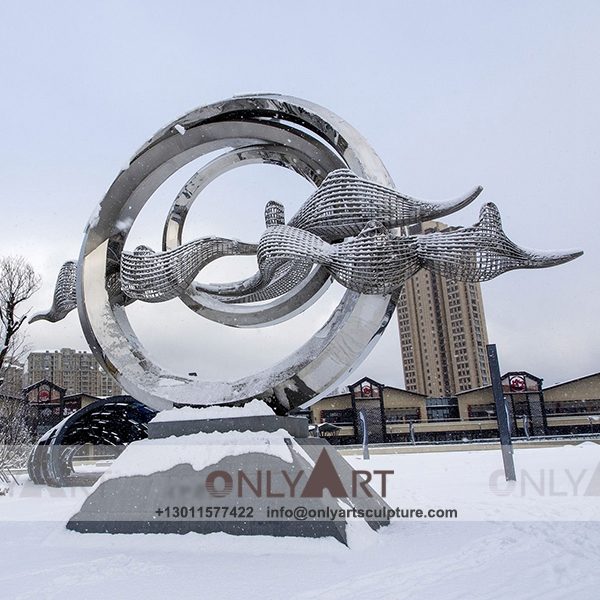 OALS-0400 Stainless Steel Sculpture ; Stainless Steel chair ; Home decoration ; Outdoor decoration ; City Sculpture ; Colorful ; Corten Sculpture ; Mirror Art Statue ; Modern urban design stainless steel mirror landmark statue