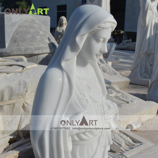 marble mary statue , virgin mary , marble statue , statue , sculpture , church decoration , square decoration , religion , Christ , outdoors , indoor, natural stone , life size , mary , catholic decoration , mother mary , black madonna statue , madonna