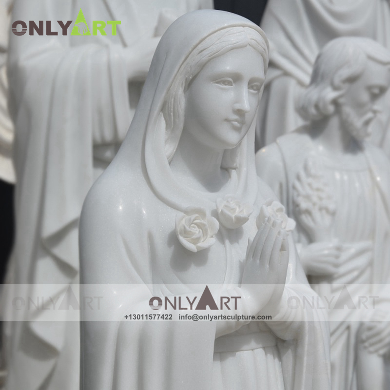 marble mary statue