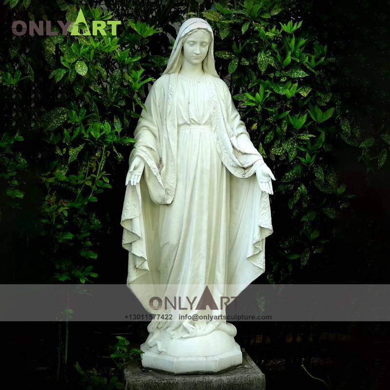 marble mary sculpture
