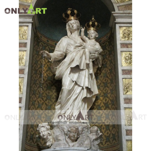 marble mary statue , virgin mary , marble statue , statue , sculpture , church decoration , square decoration , religion , Christ , outdoors , indoor, natural stone , life size , mary , catholic decoration , mother mary , black madonna statue , madonna